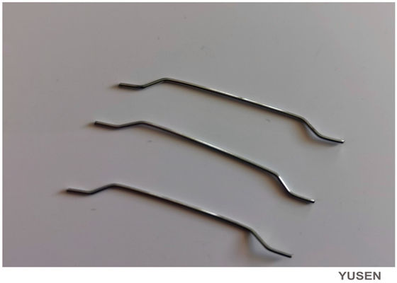 Extremo enganchado fibra de acero micro del material de construcción de la construcción flojo para los componentes concretos