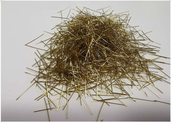 El cobre cubrió la fibra de acero micro de 0.22m m para el hormigón reactivo del polvo