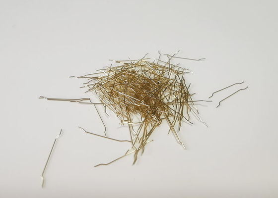 Cobre de acero micro enganchado 13m m de la fibra de los extremos del diámetro 0.22m m cubierto para el hormigón