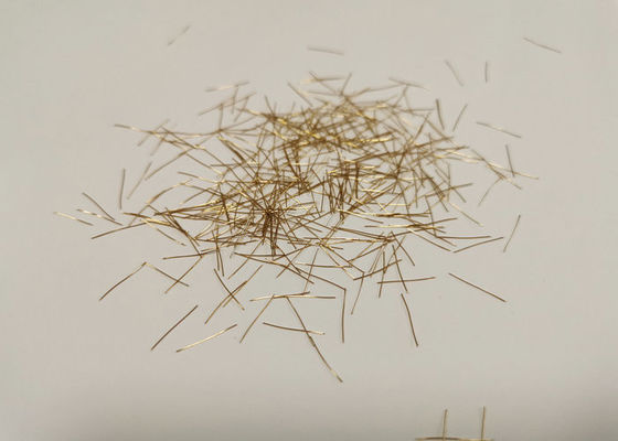 material de acero micro concreto del alambre de cobre de la fibra 2500Mpa de 0.2*6m m