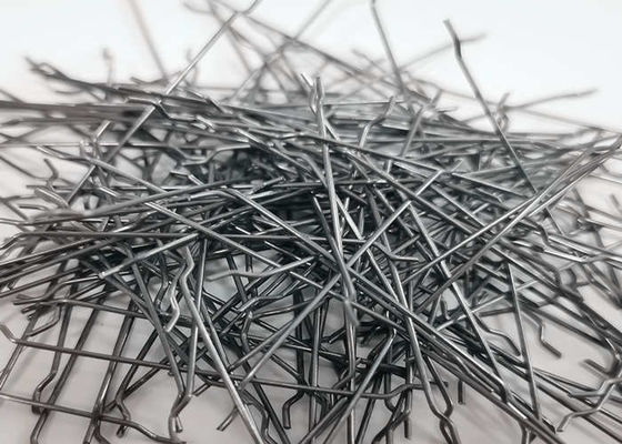 fibra de acero retirada a frío de 0.5m m, refuerzo de fibra de acero enganchado flojo del extremo