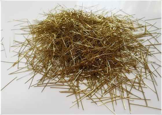 fibra de acero micro Rate Copper Surface Concrete Use de la longitud de 6m m 13m m 20m m