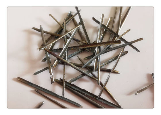 La fibra de acero inoxidable material refractaria 0.4*20m m para refuerza Castables